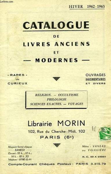 LOT DE 9 CATALOGUES, LIVRES ANCIENS ET MODERNES | Immagine principale