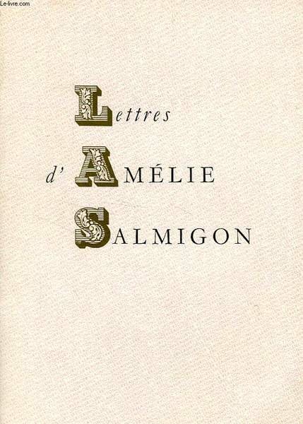 LETTRES D'AMELIE SALMIGON