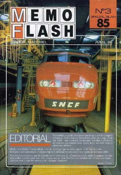 MEMO FLASH, N° 3, AVRIL 1986, SPECIAL BILAN 85 | Immagine principale