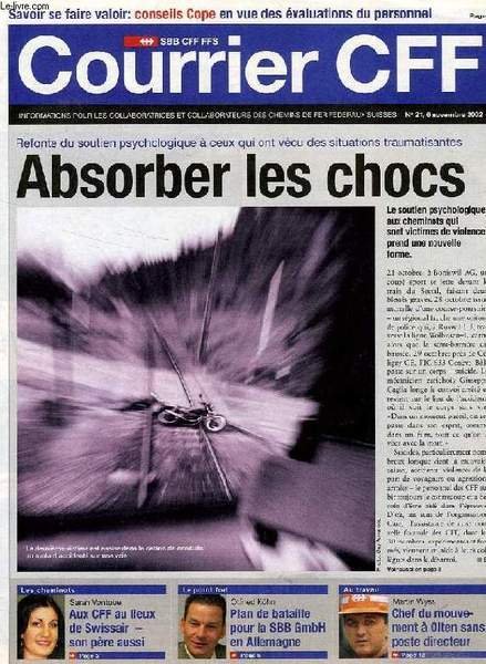 COURRIER CFF, N° 21, NOV. 2002