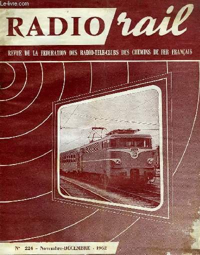 RADIO RAIL, N° 224, NOV.-DEC. 1962, REVUE DE LA FEDERATION … | Immagine principale