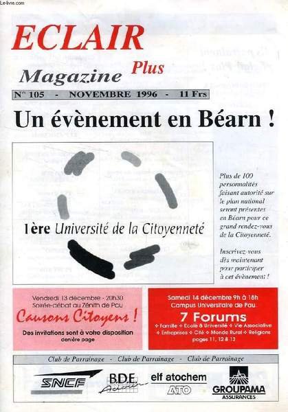 ECLAIR PLUS MAGAZINE, N° 105, NOV. 1996 | Immagine principale