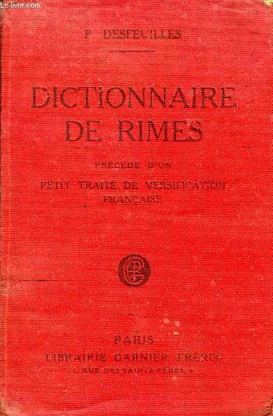 DICTIONNAIRE DE RIMES