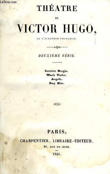 THEATRE DE VICTOR HUGO, 2e SERIE | Immagine principale