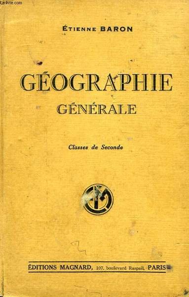 GEOGRAPHIE GENERALE, CLASSES DE 2de | Immagine principale