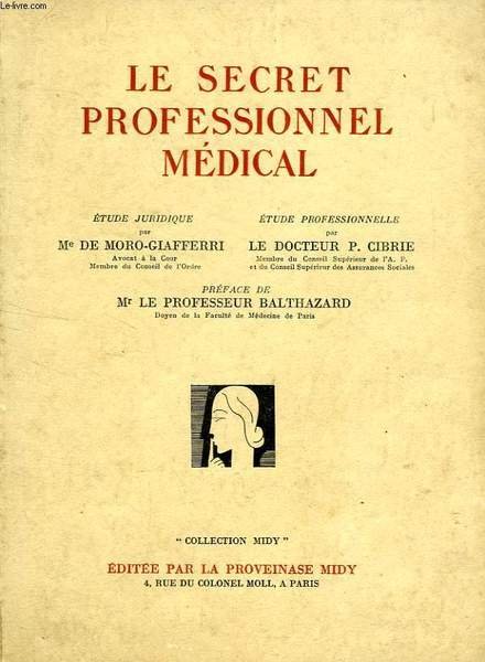 LE SECRET PROFESSIONNEL MEDICAL