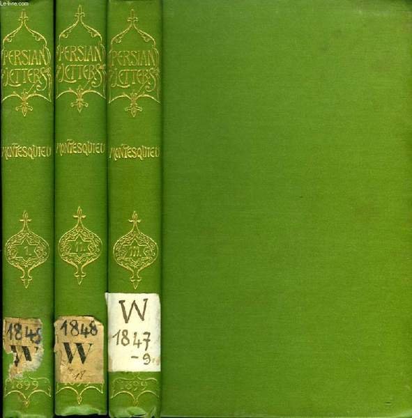 PERSIAN LETTERS, 3 VOL.