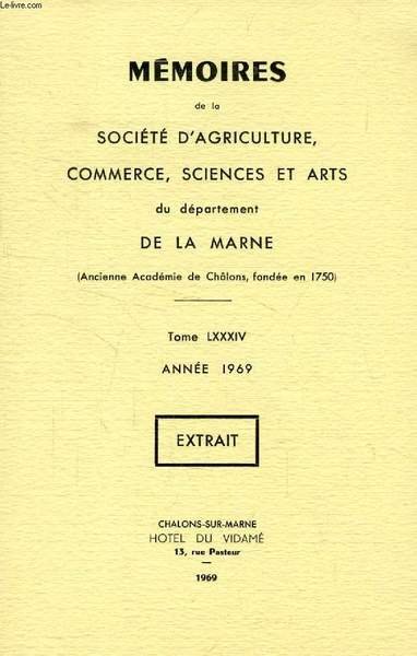MEMOIRES DE LA SOCIETE D'AGRICULTURE, COMMERCE, SCIENCES ET ARTS DE …