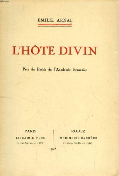 L'HOTE DIVIN