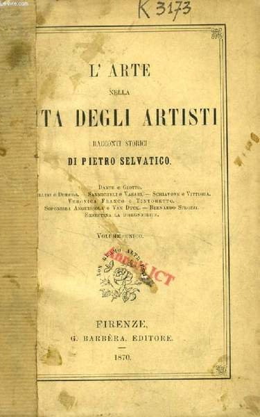 L'ARTE NELLA VITA DEGLI ARTISTI (Dante e Giotto, Bellini e … | Immagine principale