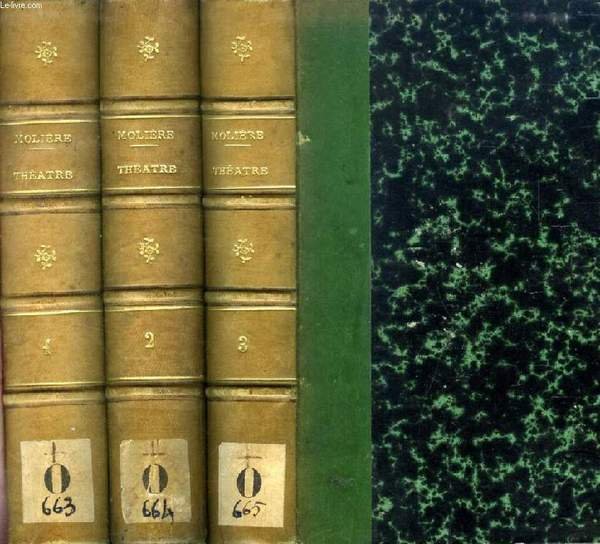 OEUVRES COMPLETES DE MOLIERE, 3 TOMES