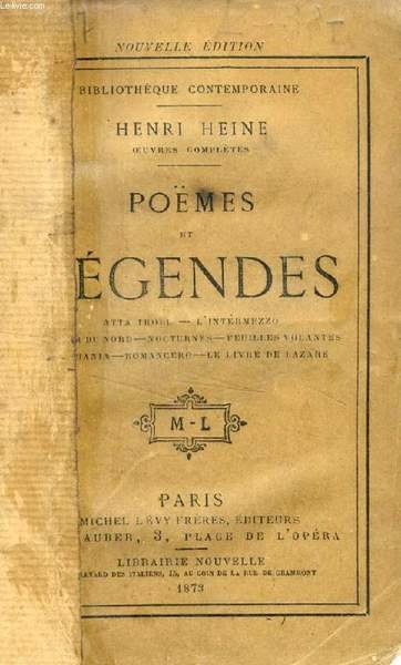 POEMES ET LEGENDES (Atta Troll, L'Intermezzo, La Mer du Nord, … | Immagine principale