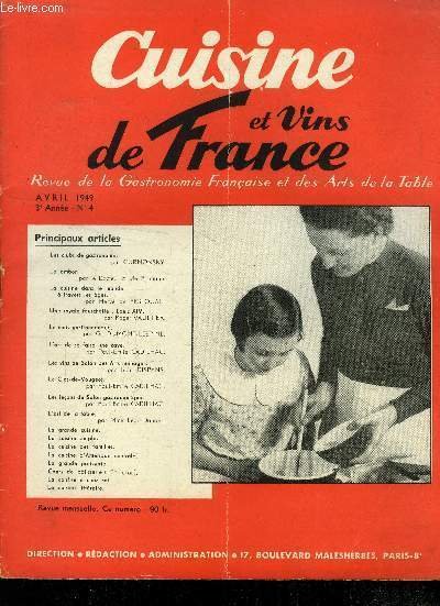 Cuisine et vins de France - 3e ann�e - n� …