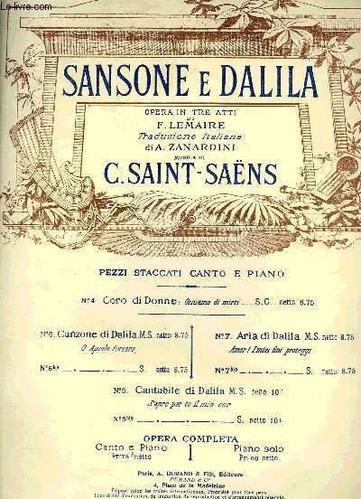 SANSONE E DALILA