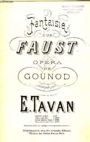 FANTAISIE SUR FAUST