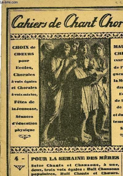 CAHIERS DE CHANT CHORAL N°4