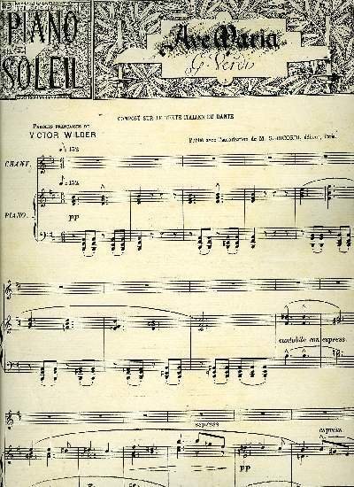 PIANO SOLEIL 12 NOVEMBRE 1893, N°20