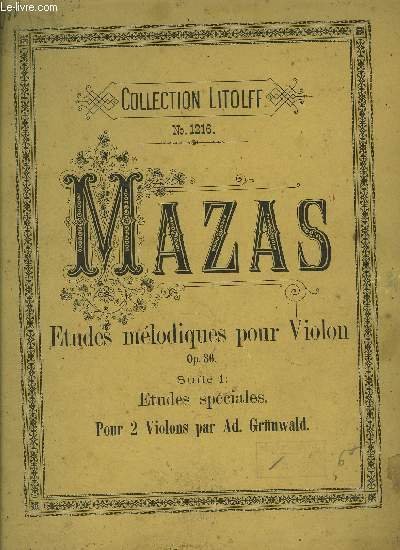 ETUDES MELODIQUES POUR VIOLON | Immagine principale