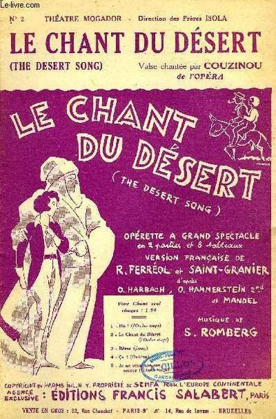 LE CHANT DU DESERT