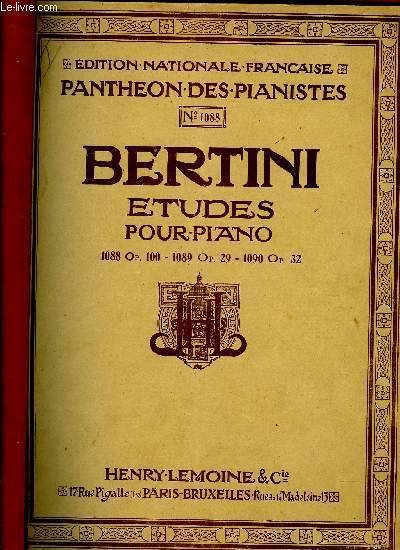 ETUDES POUR PIANO