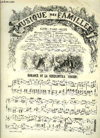 LA MUSIQUE DES FAMILLES 2° ANNEE N°32 - ROMANCE DE LA CENERENTOLA + SI VOUS VOULEZ + LE TURF.
