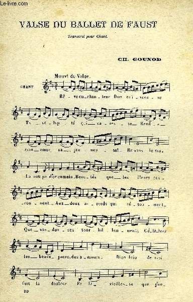 VALSE DU BALLET DE FAUST