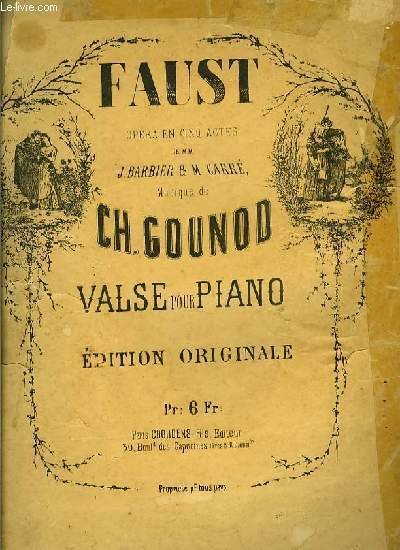 VALSE pour piano extrait de "Faust"