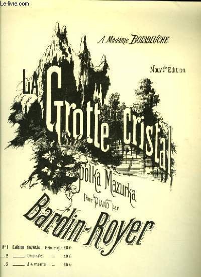 LA GROTTE CRISTAL polka mazurka pour piano N°1 EDITION FACILITEE | Immagine principale