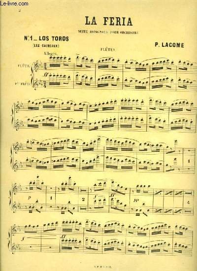 LA FERIA suite espagnole pour orchestre N°1_LOS TOROS pour flûte … | Immagine principale