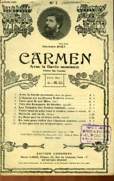 N°1 AVEC LA GARDE MONTANTE extrait de "Carmen" | Immagine principale