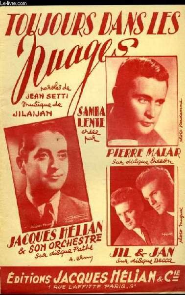 TOUJOURS DANS LES NUAGES partition pour le chant | Immagine principale