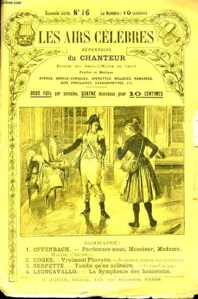 LES AIRS CELEBRES PARDONNEZ-NOUS, MONSIEUR, MADAME / VRAIMENT PHARAON / … | Immagine principale