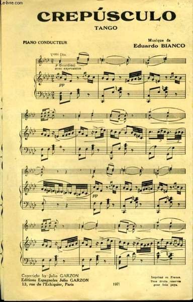 CREPUSCULO TANGO / AQUEL TAPADO DE ARMINO TANGO | Immagine principale