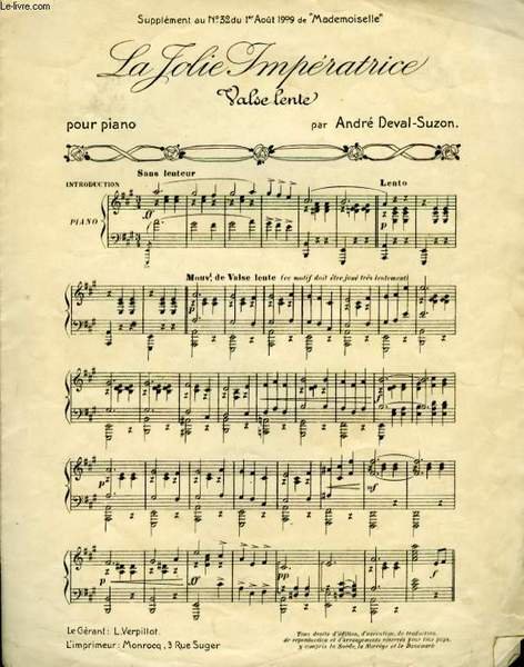 LA JOLIE IMPERATRICE VALSE LENTE | Immagine principale