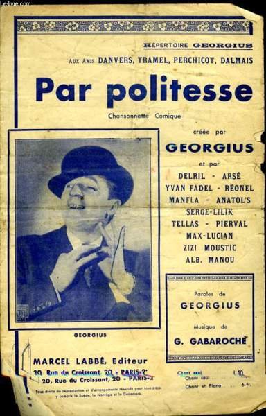PAR POLITESSE. | Immagine principale