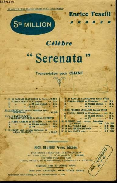 CELEBRE SERENATA