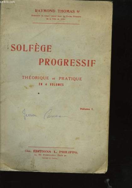 SOLFEGE PROGRESSIF VOLUME 1 / 4 | Immagine principale