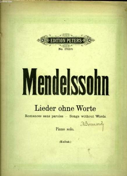 MENDELSSOHN - LIEDER OHNE WORTE | Immagine principale