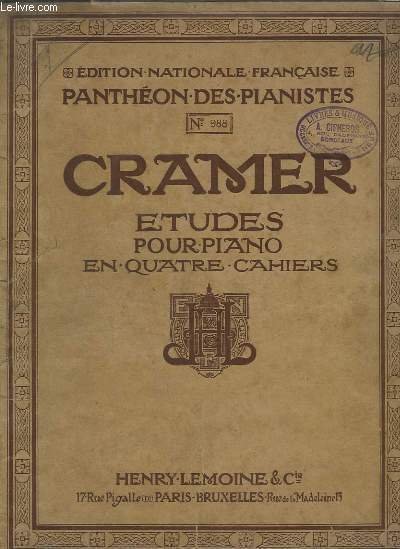 ETUDES POUR PIANO EN QUATRE CAHIERS - VOLUME 1 N° …