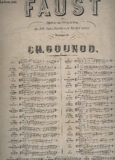 FAUST - OPERA EN CINQ ACTES - N°7 : BALLADE …