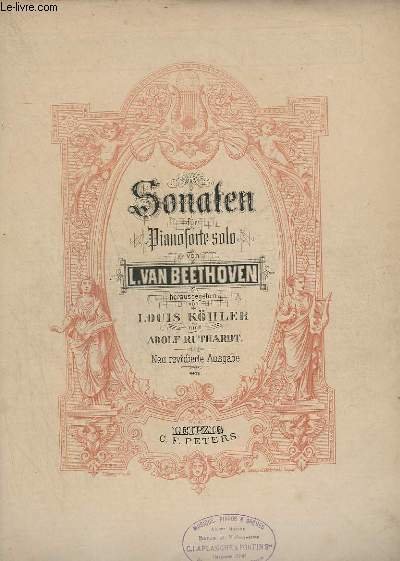 SONATEN FUR PIANOFORTE SOLO - TEXTE ALLEMAND/FRANCAIS/ANGLAIS.