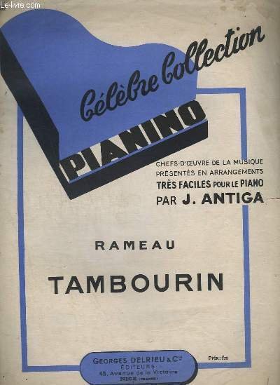 COLLECTION PIANINO - N°35 : TAMBOURIN - POUR PIANO.