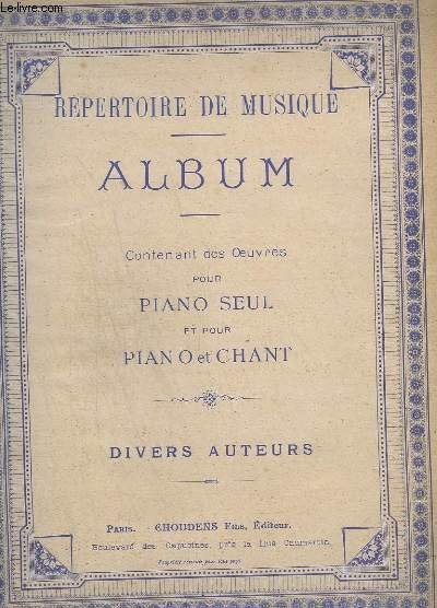 REPERTOIRE DE MUSIQUE PIANO ET CHANT - LE BALLET DE FAUST + LA BOHEME + L'ATTAQUE DU MOULIN + LE VOYAGE DE SUZETTE + LE GRAND MOGOL + LE BALLET DE CARMEN + LA FILLE DU TAMBOUR-MAJOR.