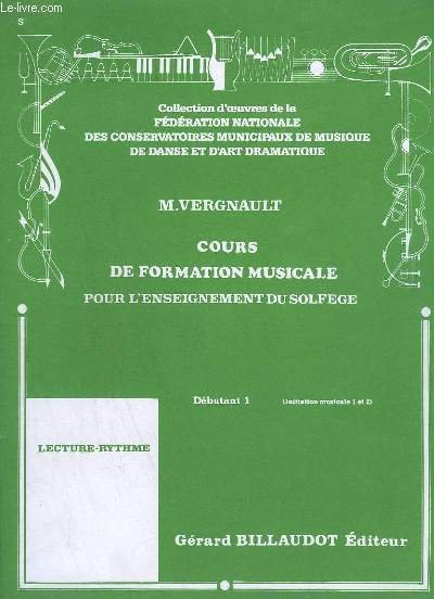 COURS DE FORMATION MUSICALE POUR L'ENSEIGNEMENT DU SOLFEGE - DEBUTANT …