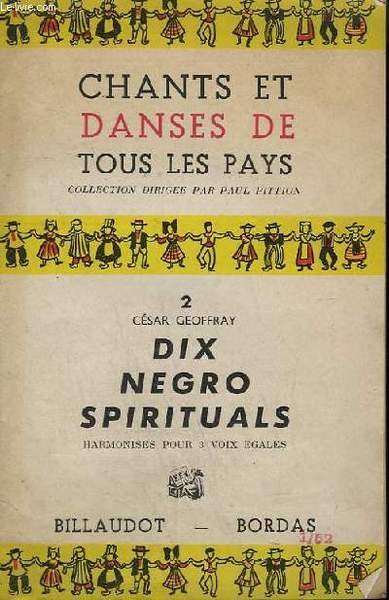 CHANTS ET DANSES DE TOUS LES PAYS - DIX NEGRO …