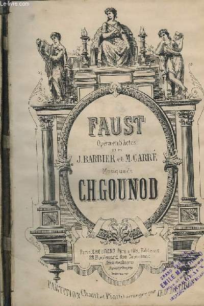 FAUST - OPERA EN 5 ACTES