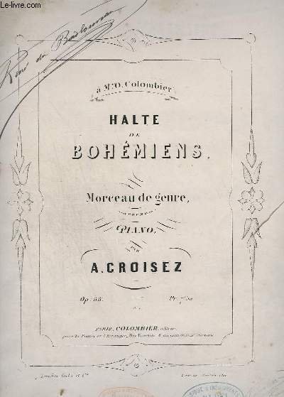 HALTE DE BOHEMIENS - MORCEAU DE GENRE POUR PIANO - …