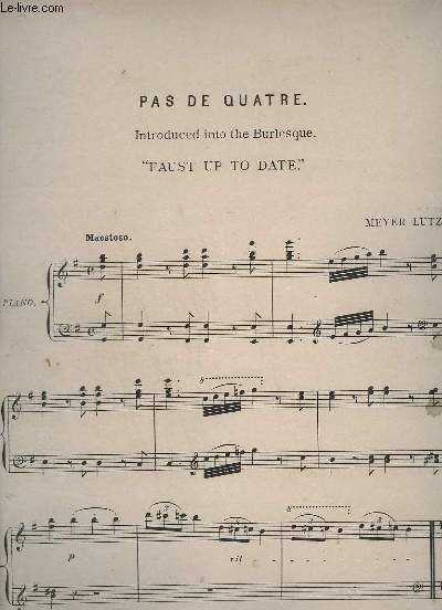 PAS DE QUATRE - FAUST UP TO DATE - PIANO.