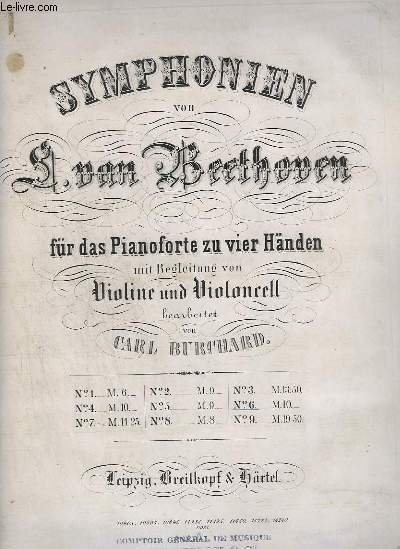 SYMPHONIEN N°6 M.10 - FUR PIANOFORTE ZU VIER HANDEN.