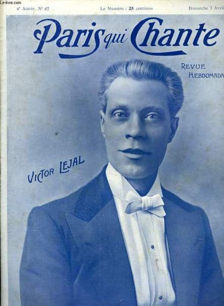 PARIS QUI CHANTE 2ème année N° 63 Près de la … | Immagine principale